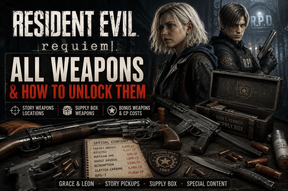 Resident Evil Requiem: All Weapons & How to Unlock&nbsp;Them