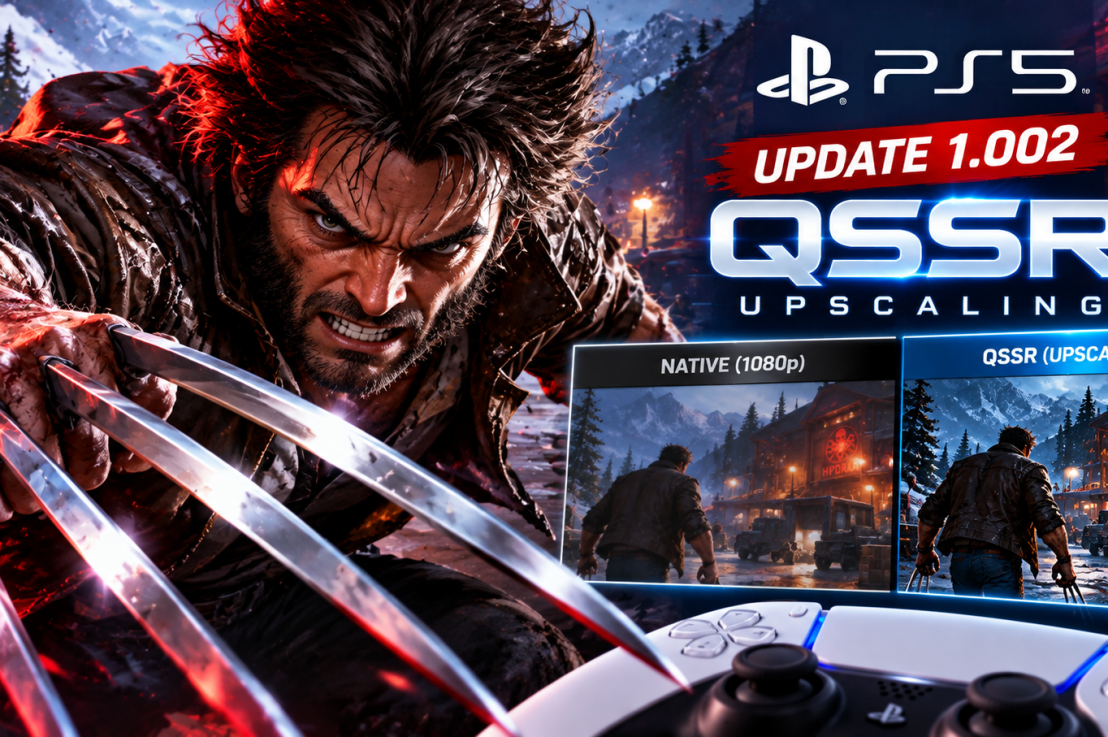 Marvel’s Wolverine Update 1.002: Base PS5 QSSR&nbsp;Upscaling